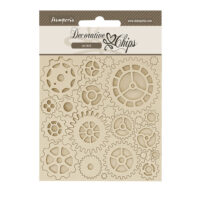 Stamperia Decorative chips - Voyages Fantastiques gears (SCB203)