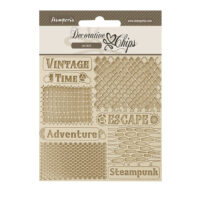 Stamperia Decorative chips - Voyages Fantastiques nets (SCB204)