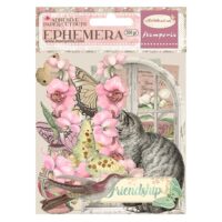 Stamperia - Ephemera - Orchids and cats (DFLCT41) - PREORDER