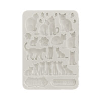 Stamperia Silicon Mould A5 - Orchids and Cats - cats (KACMA523) - PREORDER