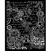 Stamperia Thick stencil - Sir Vagabond in Fantasy World - gears (KSTD156) - PREORDER