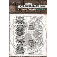 Stamperia Acrylic stamp - Sir Vagabond in Fantasy World - 2 borders (WTK189) - PREORDER