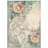Stamperia A4 Rice paper - Brocante Antiques - roses (DFSA4853) - PREORDER