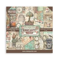 Stamperia Scrapbooking Pad 10 sheets 12" x 12" - Brocante Antiques (SBBL150) - PREORDER