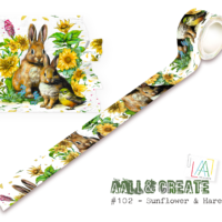 AALL and Create - Washi - #102 - Sunflower & Hare