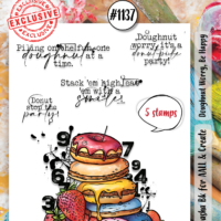 AALL and Create – Stamp – #1137 -Doughnut Worry, Be Happy