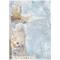 Stamperia A4 Rice paper - Create Happiness - Secret Diary - Moon  (DFSA4863)