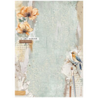 Stamperia A4 Rice paper - Create Happiness - Secret Diary - Bird (DFSA4865) - PREORDER