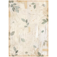 Stamperia A4 Rice paper - Create Happiness - Secret Diary - Leaves (DFSA4866)