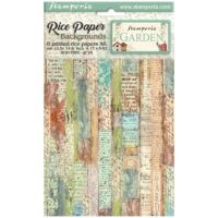 Stamperia A6 Rice paper pack - Backgrounds - Garden (DFSAK6021) - PREORDER