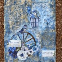 2Bee Inspired - Craft Alive Workshop - Saturday 25th May 2024 - "Blue Land" Mixed Media Panel