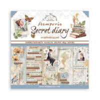 Stamperia Scrapbooking Pad 10 sheets 12" x 12" - Create Happiness - Secret Diary (SBBL152) - PREORDER