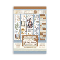 Stamperia A5 Washi pad - 8 sheets - Create Happiness - Secret Diary (SBW04)