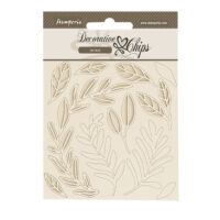 Stamperia Decorative chips - Create Happiness - Secret Diary - Leaves pattern (SCB212)