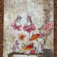 2Bee Inspired - Craft Alive Workshop - Friday 24th May 2024 - "Woodland Mice" Mixed Media Panel