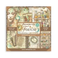 Stamperia Scrapbooking Pad 22 sheets 8" x 8" Single face - Fortune (SBBSXB03) - PREORDER
