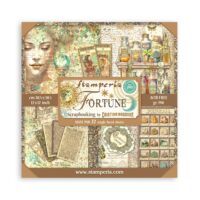 Stamperia Scrapbooking Pad 22 sheets 12" x 12" Single face - Fortune (SBBXLB15)