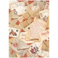 Stamperia A4 Rice paper - Gear up for Christmas - cards (DFSA4934) - PREORDER