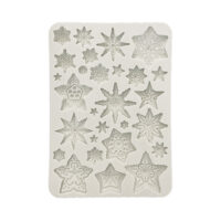 Stamperia Silicon Mould A5 - Gear up for Christmas - stars (KACMA532) - PREORDER
