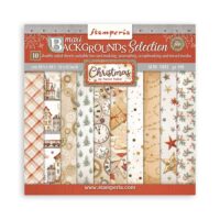 Stamperia Scrapbooking Pad 10 sheets 12" x 12" - Maxi Background - Gear up for Christmas (SBBL157) - PREORDER