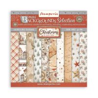 Stamperia Scrapbooking Pad 10 sheets 8" x 8"  -  Background - Gear up for Christmas (SBBS111) - PREORDER