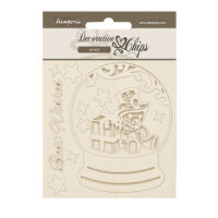 Stamperia Decorative chips - Gear up for Christmas - snowglobes (SCB225) - PREORDER