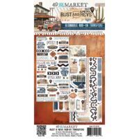 49 and Market - Rust & Revs - Rub-Ons - 6"x12" - Transfer (RAR-29109)