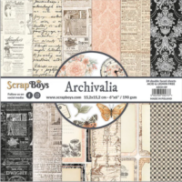 Scrapboys - 6” x 6” Paper Pad - Archivalia (ARCH-09)