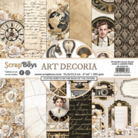 Scrapboys - 6” x 6” Paper Pad - Art Decoria (ARDE-09)