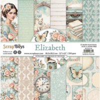 Scrapboys - 12”x12” Paper Pad - Elizabeth (ELIZ-08)