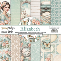 Scrapboys - 8” x 8” Paper Pad - Elizabeth (ELIZ-10)