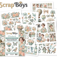 Scrapboys - Pop Up Paper Pad - Elizabeth (ELIZ-11)