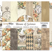 Scrapboys - 12”x12” Paper Pad - House of Science (HOSC-08)