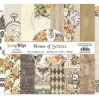 Scrapboys - 8” x 8” Paper Pad - House of Science (HOSC-10)