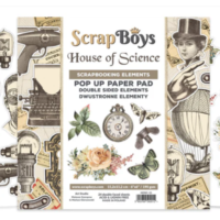 Scrapboys - Pop Up Paper Pad - House of Science (HOSC-11)