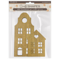 Stamperia MDF Crafty Shapes - Houses (KLSM10)