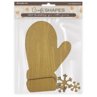 Stamperia MDF Crafty Shapes - Gloves and snowflakes (KLSM12)