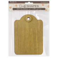 Stamperia MDF Crafty Shapes - Rounded tag (KLSM16)