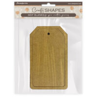 Stamperia MDF Crafty Shapes - Rectangular tag (KLSM21)