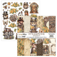 Scrapboys - 12”x12” Paper Pad - Steampunk Journey (STJO-08)