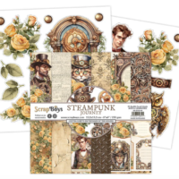 Scrapboys - 6” x 6” Paper Pad - Steampunk Journey (STJO-09)