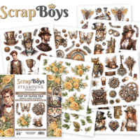 Scrapboys - Pop Up Paper Pad - Steampunk Journey (STJO-11)