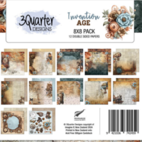 3Quarter Designs - Paper Pad  8" x 8" - Invention Age (3QD-IA-8x8)