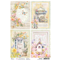 Ciao Bella - A4 Rice paper - Flower shop cards (CBRP452)