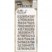 Tim Holtz Layering Stencil -  Digits (THS145)